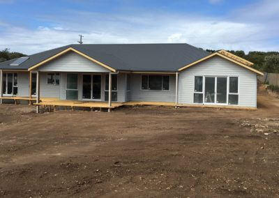 House under construction, New roofing